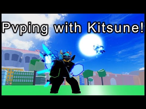 Pvping with the Kitsune fruit in blox fruits!!