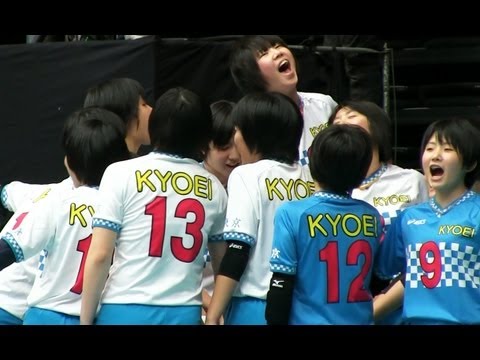 Volleyball 共栄学園 × 西原 1st 春高バレー2013-105 - YouTube