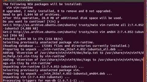 Ubuntuに究極のテキストエディタVimをインストールする