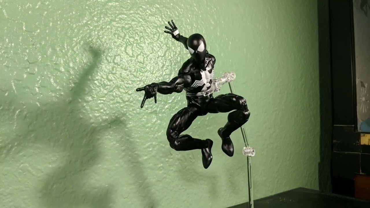 black suit SpiderMan stop motion test YouTube