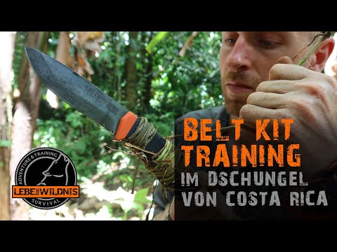 BELT KIT Training - Im DSCHUNGEL von COSTA RICA⎥48h Jungle Survival Training, Durchschlageübung