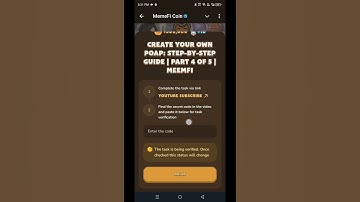 Create Your Own POAP: Step-by-Step Guide | Part 4 of 5 | Memefi Youtube Video Code