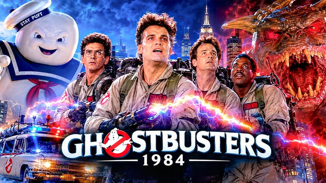 GHOSTBUSTERS 1984 Movie | Classic Hollywood Sci-Fi Comedy | Full HD | Bill Murray, Dan Aykroyd |