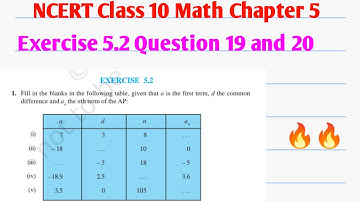 Class 10 Math Chapter 5|Arithmetic Progressions|Exercise 5.2 Question 19 and 20|MDA Classes