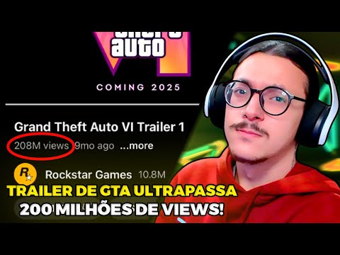 GTA VI 200 MILHÕES, TRAILER 2 E PREPARATIVOS FINAIS PARA O MARKETING! - NOBERTO - ATLAZZ REACT