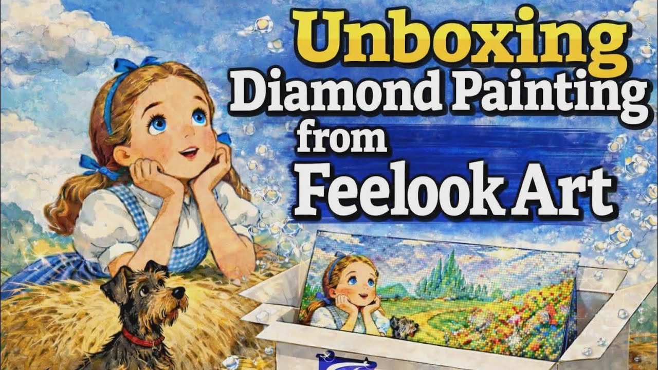 Unboxing a Diamond Painting Collaboration from Feelook Art | Cathy’s Diamond Delights & Hauls