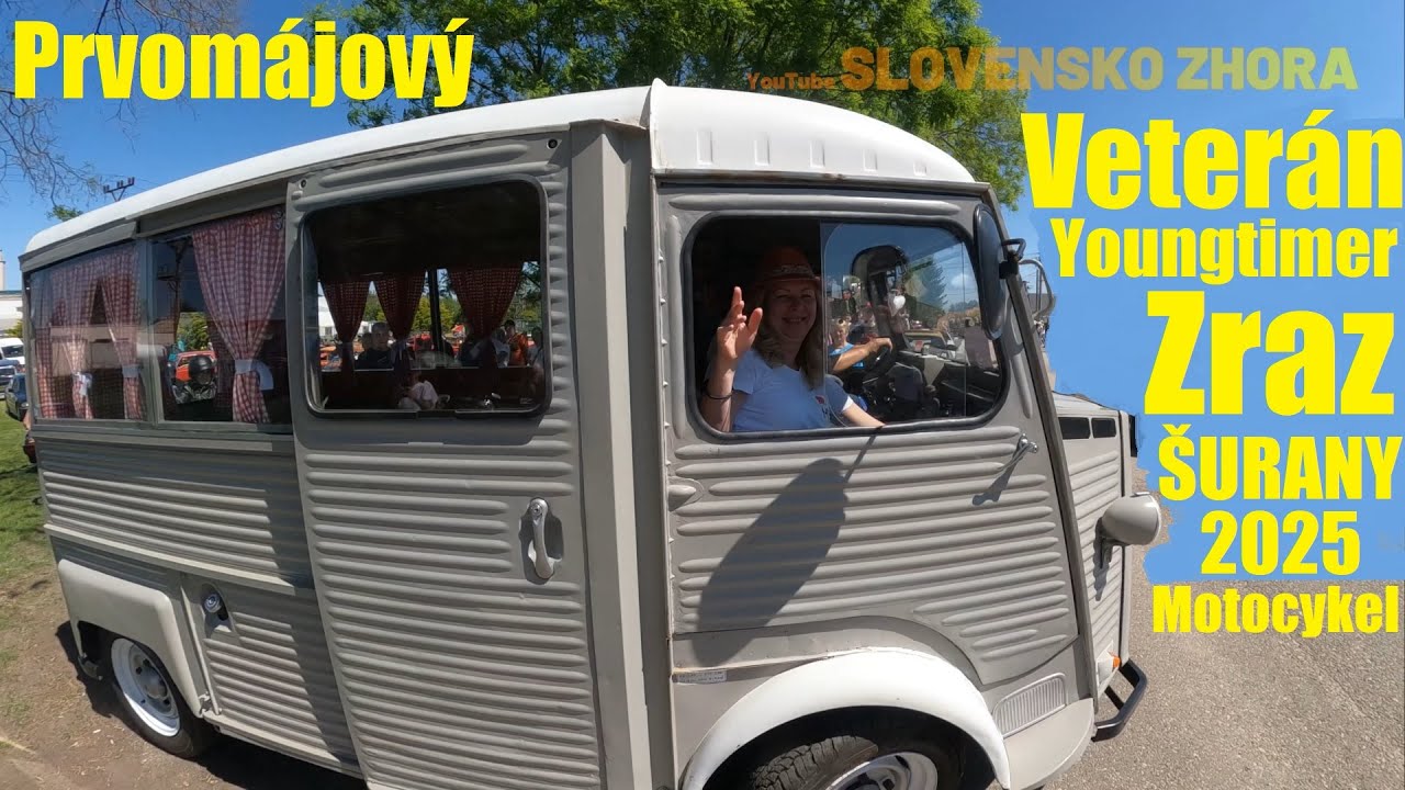 Prvomájový zraz historických vozidiel a motoriek v Šuranoch 2025