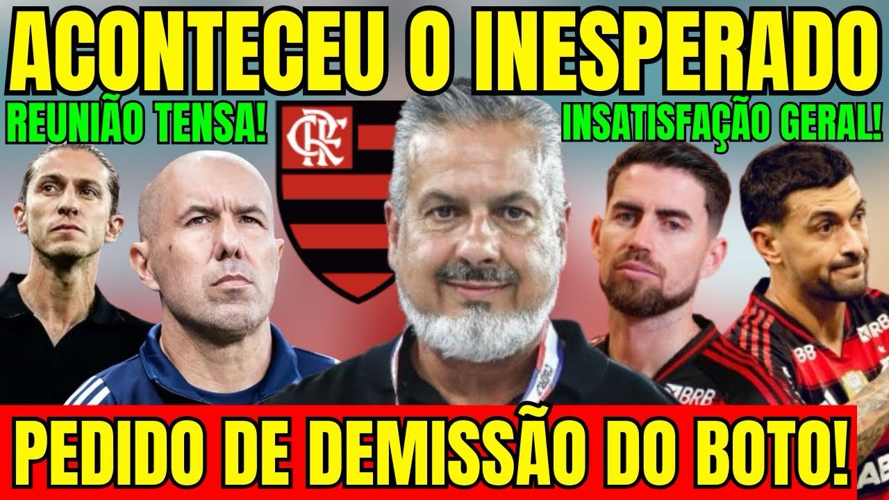 ACONTECEU O INESPERADO! PEDIDO DE DEMISSÃO DO BOTO! REUNIÃO TENSA NO NINHO! JOGADORES INSATISFEITOS!