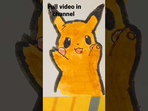 Pikachu drawing full video in channel