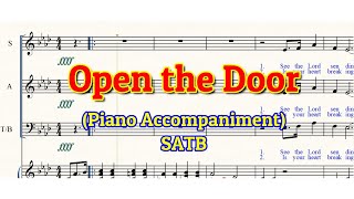 Video thumbnail of "Open the Door | Choir | Solo | Piano | Accompaniment | SATB| Minus One"