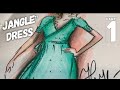 ВЯЖЕМ ПЛАТЬЕ СПИЦАМИ "ДЖУНГЛИ" / How to knit beautiful dress / part 1