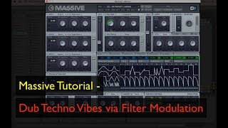 Dub Techno Vibes using Massive Filter Modulation