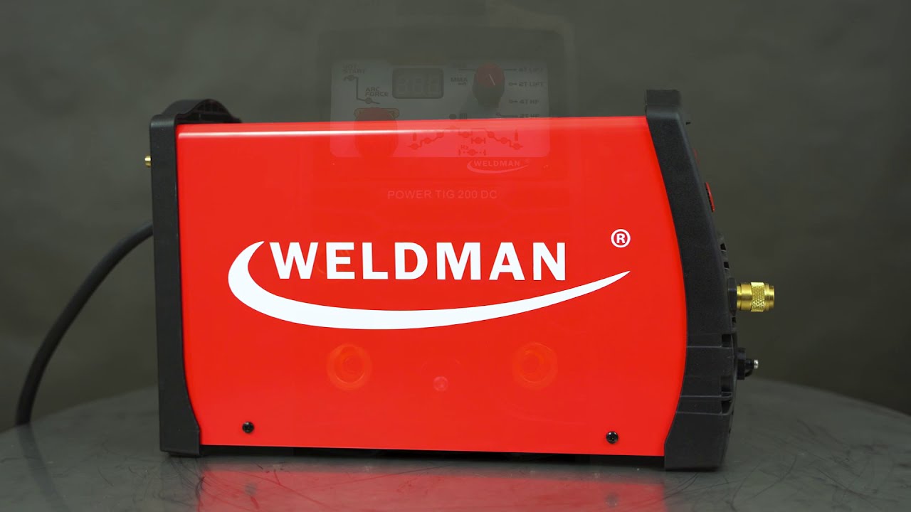 Spawarka Weldman Power TIG 200 DC Puls HF/Lift - zestaw