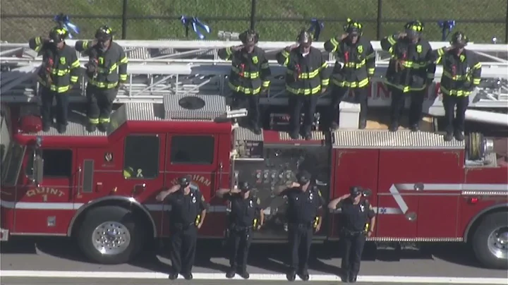 First Responders Salute Sgt. Michael Chesna Proces...