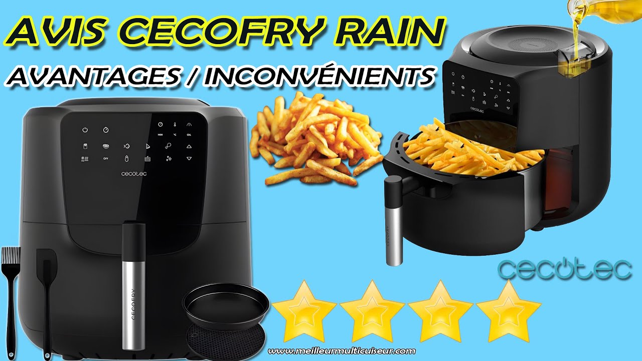 ⭐ Avis Cecotec Cecofry Rain : Friteuse Sans Huile 5,5L