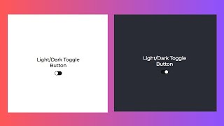 How to Make Light/Dark Mode in Your Website | Toggle Button using HTMl,CSS & JS