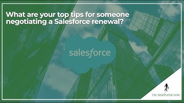 Salesforce Renewal - Top Negotiation Tips