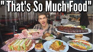 Huge Jewish Deli Menu Challenge Rueben Sandwich Pastrami Matzo Ball Soup Cheat Meal