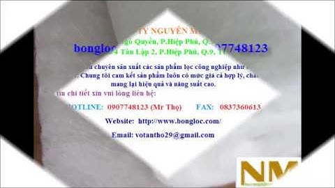 Bông lọc bụi G2 tp hcm