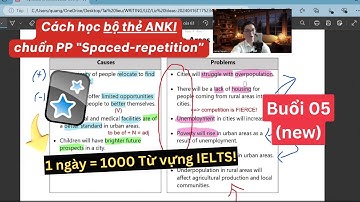 TỦ SÂU TỪ VỰNG 8.0 BUỔI 5 - Topic: Migration To Big Cities (kèm bộ thẻ & tài liệu)