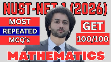 NUST NET Math Most Repeated MCQs Part 2 I NUST Math Past Papers I NUST NET Math Preparation I NUST
