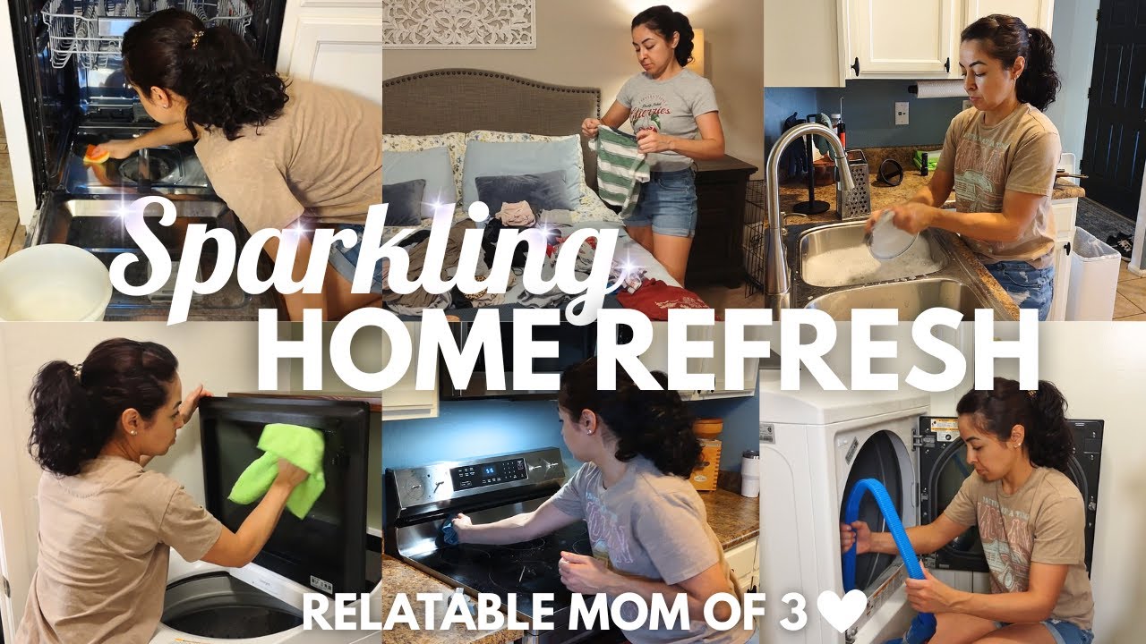 REALISTIC CLEANING MOTIVATION | Appliance Refresh + Kitchen & Laundry | Messy House Speed Cleaning