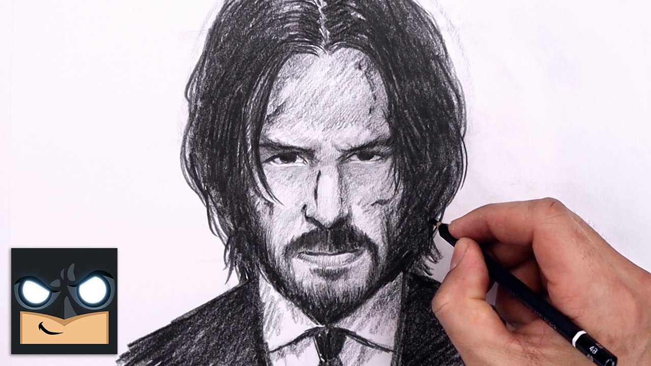 How To Draw John Wick  Sketch Saturday  YouTube