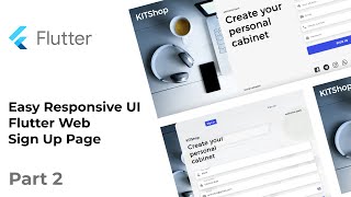 Easy Responsive UI in Flutter Web - Part 2 - Sign Up Page - Speed Code screenshot 5