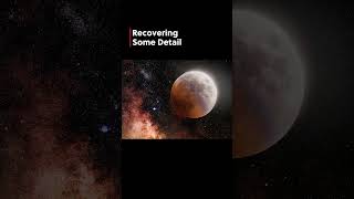 Half Lunar Eclipse Moon Photoshop Composite