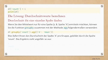 Wie man den Durchschnitt mehrerer Spalten anhand einer gemeinsamen Spalte in Pandas berechnet