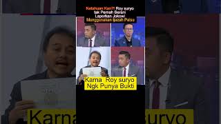 Roy suryo Tak Berani Laporkan Jokowi. #ijazah #jokowi #palsu #roysuryo #debat #rismon #gibran