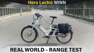Hero Lectro Winn - REAL WORLD RANGE TEST | Cargo Electric Bicycle