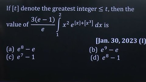 IIT JEE Main PYQ Definite Integration 30 January 2023 shift 1