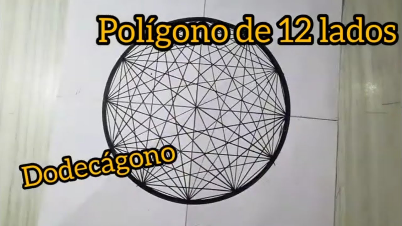 Educación Artística - Polígono de 12 (doce) lados, con diagonales - YouTube