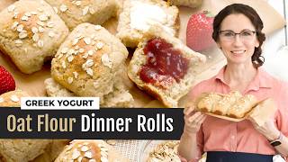 Oat Flour Dinner Rolls with Greek Yogurt No Yeast Gluten Free