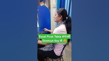 Excel Pivot Table बनाओ Shortcut Key से #excel #exceltips #sirfexcel