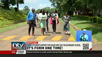 Form 1 students report for first day of school