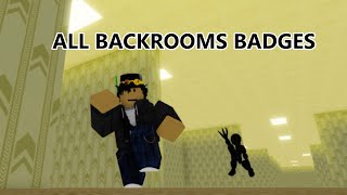 All Backrooms GMod Map Roblox Badges
