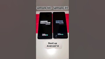 Boot up speedtest on Android 12:- Samsung A42 5G vs. Samsung A12 #android12 #galaxya42 #galaxya12
