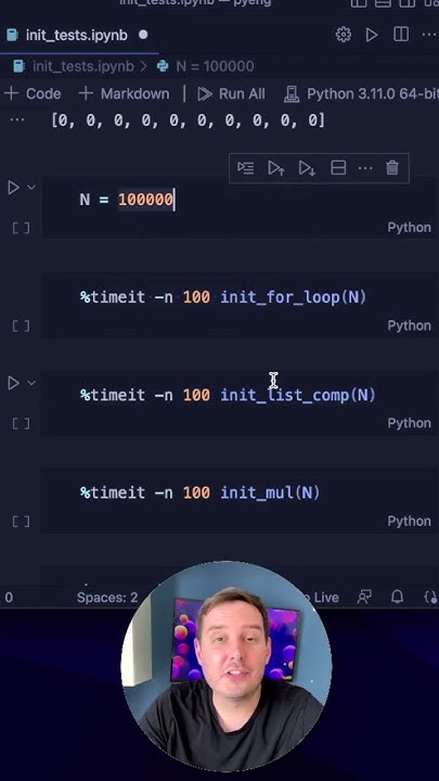 Fastest way to initialize a List in Python? (comparison of 3 options ...