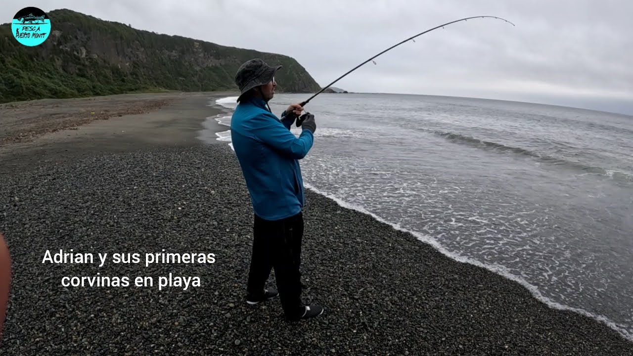 Pesca de corvinas /sur de chile.