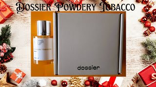 Dossier Powdery Tobacco EDP 50ML Unboxing & First Sniff | Warm Fruit Spices Sweet Nutty Winter Scent