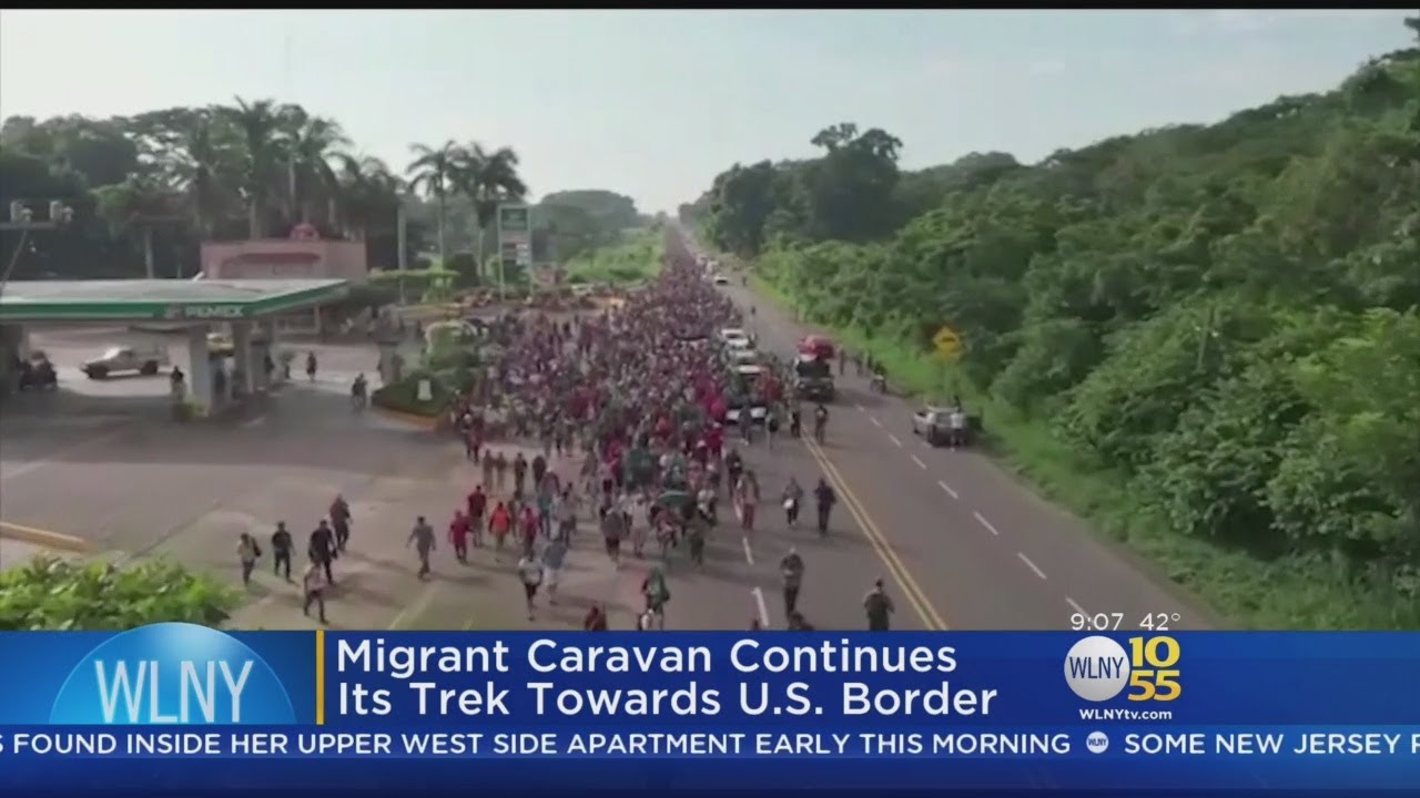 Migrants Continue March Toward U.S. Border - YouTube