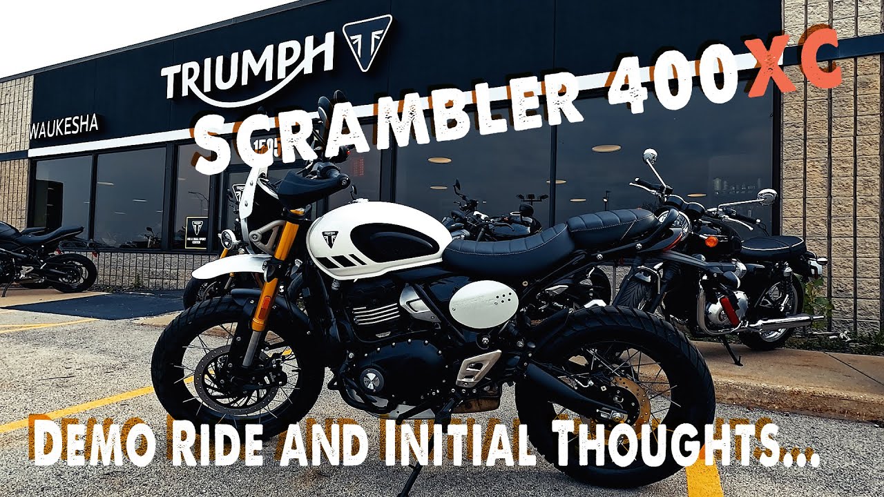 Демонстрационный заезд Triumph Scrambler 400XC 2025 года | Первые мысли!
