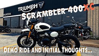 2025 Triumph Scrambler 400XC Demo Ride | Initial Thoughts!