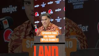 Spencer Fano is excited to go against Myles Garrett #browns #nfl #nfldraft