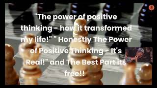 "The one simple mindset shift that will change your life forever!"