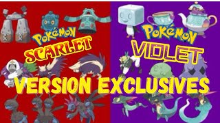 Pokemon Scarlet and Violet Version  Exclusives. What version to choose