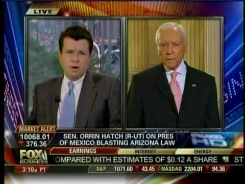 Hatch Says Calderon's Criticism of Arizona Immigra...