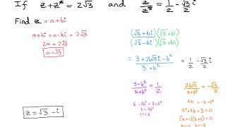 Complex numbers 2 - Solving equations and comparing real/imaginary components